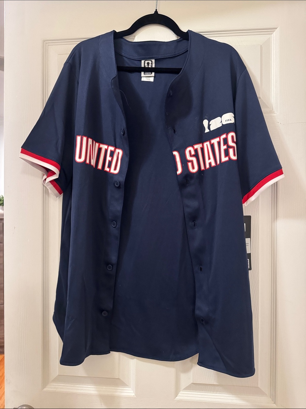 United States Navy Blue  Baseball Jersey - Unbranded